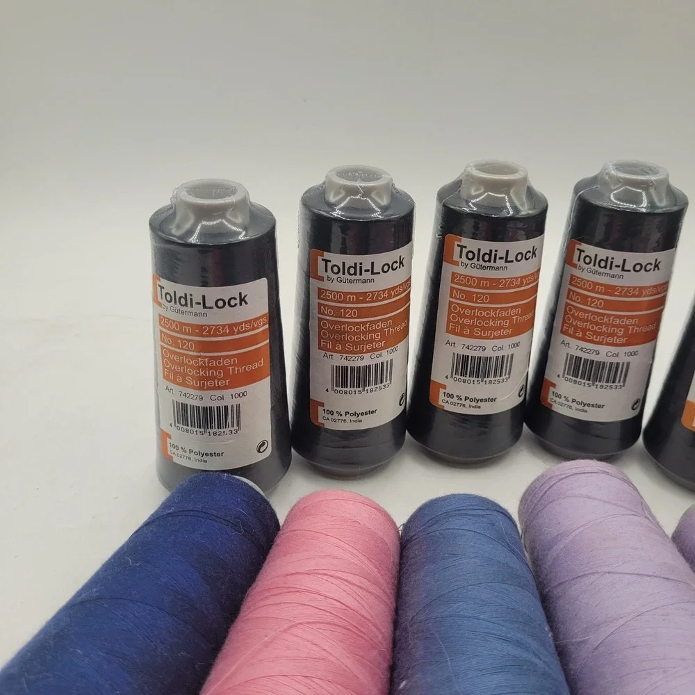 Lot Of 16 Toldi-Lock Gütermann Overlock Thread (5 New / 11‎ Opened / 1 SureLock)